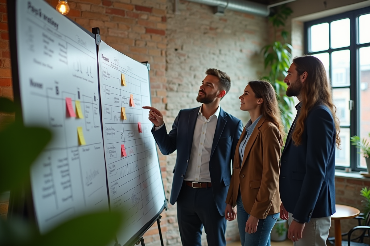 Groupe de professionnels collaborant autour d