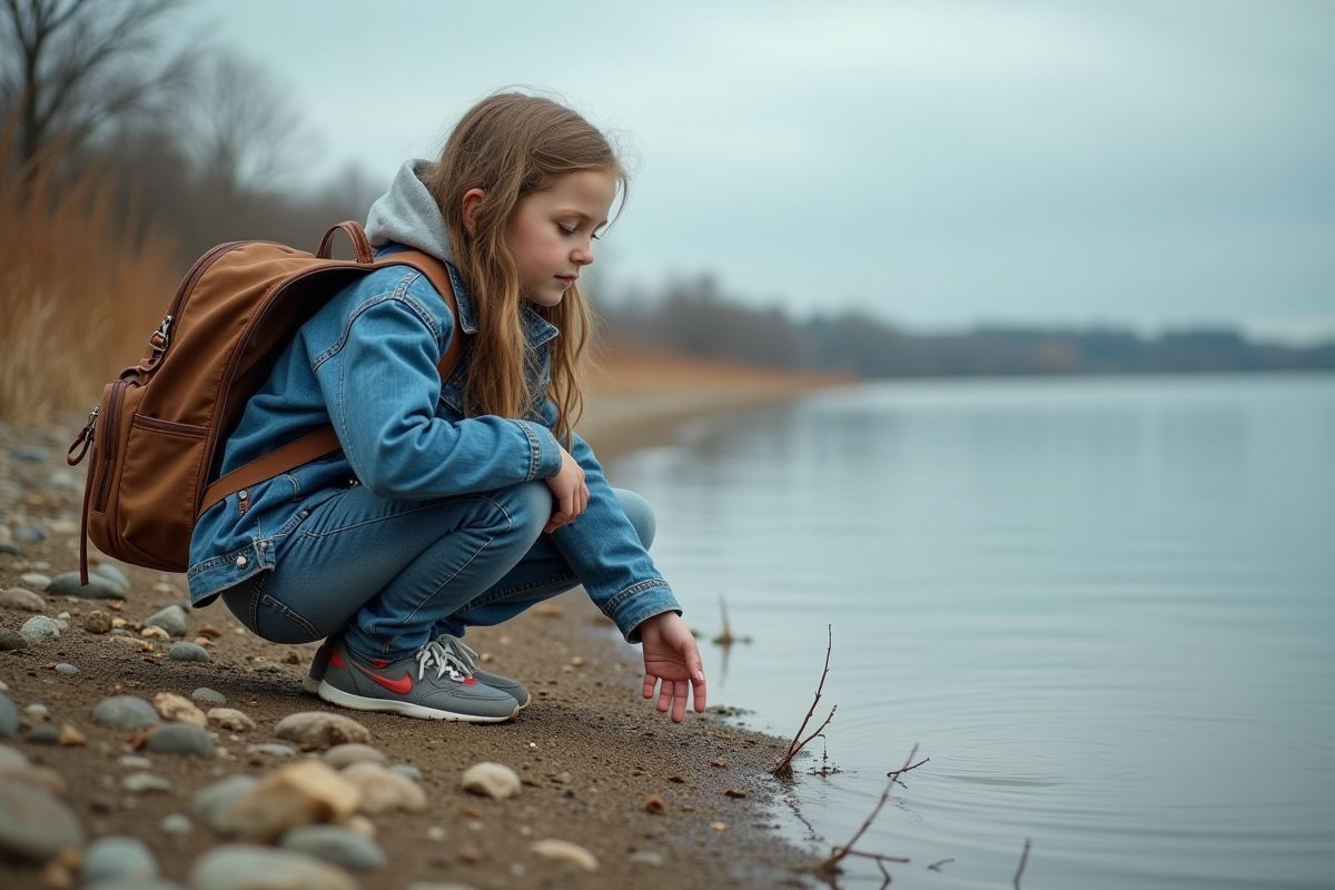 Jeune fille au bord d